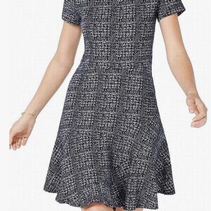Maison Jules Black/White Short Sleeve Dress, XL
